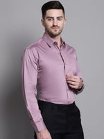 Thumbnail for Jainish Men's Cotton Solid Formal Shirt - Magenta - Distacart