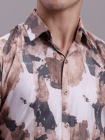 Thumbnail for Jainish Men's Printed Formal Shirt - Brown - Distacart