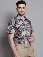 Thumbnail for Jainish Men's Printed Formal Shirt - Brown - Distacart