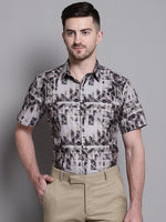 Thumbnail for Jainish Men's Printed Formal Shirt - Brown - Distacart