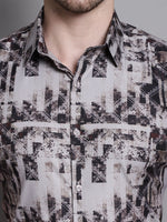 Thumbnail for Jainish Men's Printed Formal Shirt - Brown - Distacart