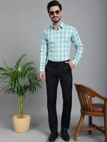 Thumbnail for Indian Needle Men's Checked Formal Shirt - Green - Distacart