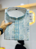 Thumbnail for Prazu Fashion Off White Rayon Lucknowi Work Kurta