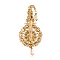Thumbnail for Gold Plated Traditional Kundan Safa Kalangi Brooch for Groom/Men/Dulha Pagadi - Wahe Jewels