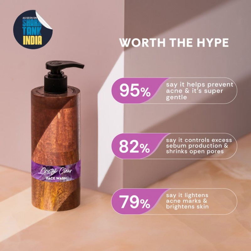 Mintree Certified Organic & Vegan Crystal Clear Anti-Acne Face Wash - Distacart