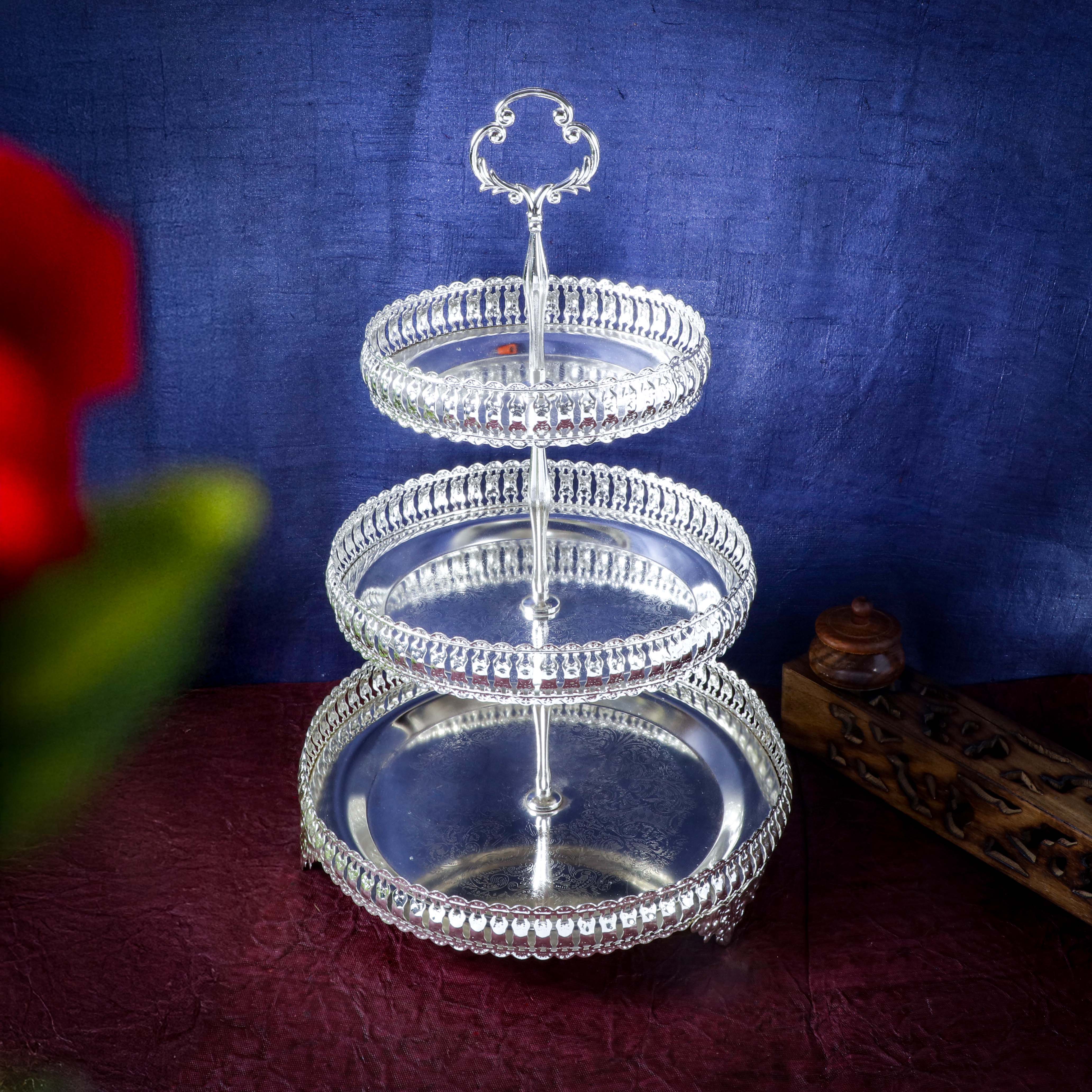 Sri Rudra Silver Tray (SR 00087) - Distacart