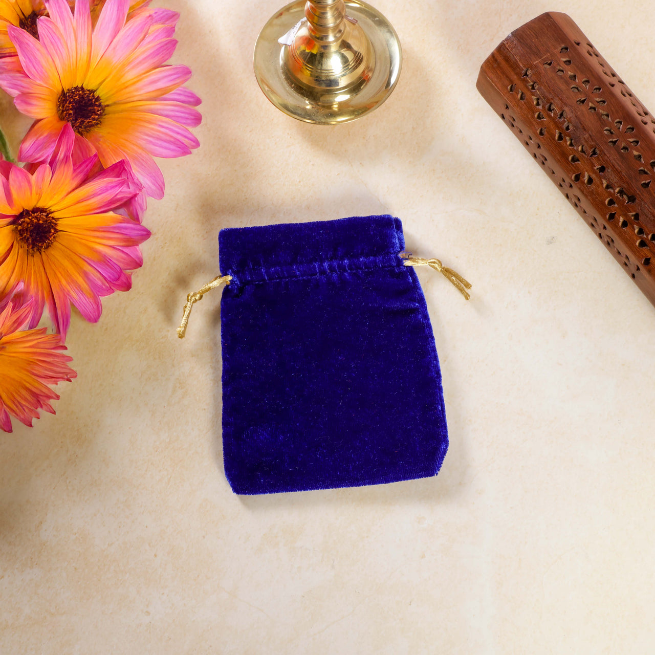 Sri Rudra Velvet Pouch SR 02702