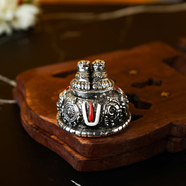 Sri Rudra Silver Plated Balaji Charan (SR02458) - Distacart