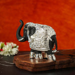 Thumbnail for Sri Rudra Elephant 4.5 Inch Silver Plated Mix SR03170 - Distacart