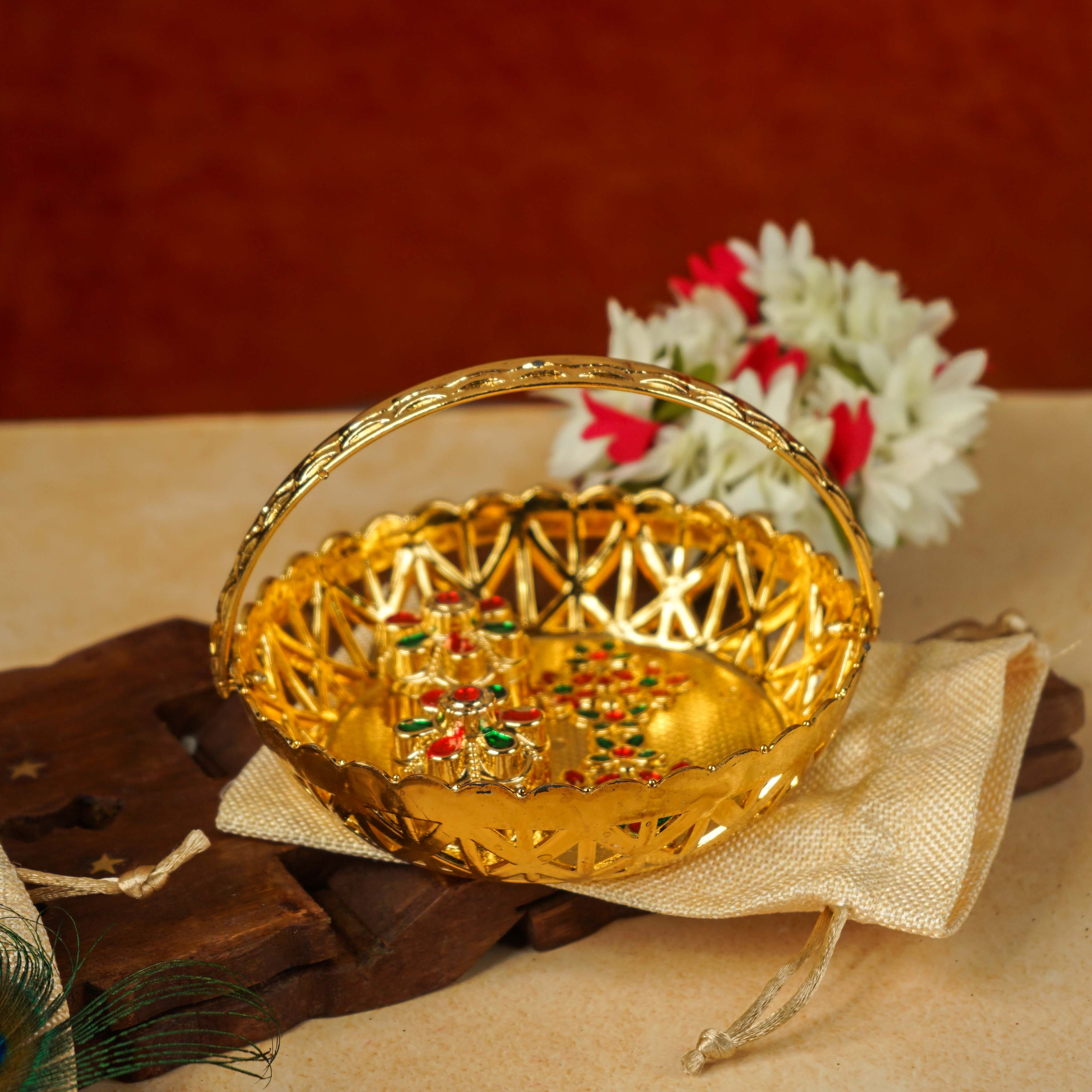 Sri Rudra Haldi kumkum Bhasket (SR 02961) - Distacart