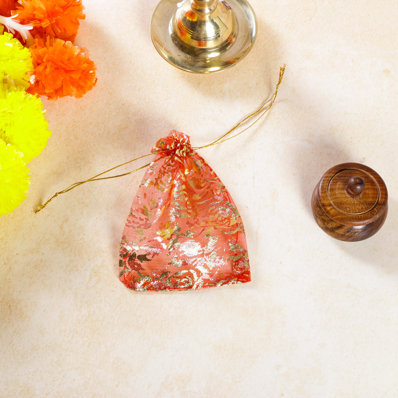 Sri Rudra Orange Bag 5X3 (SR 01289)
