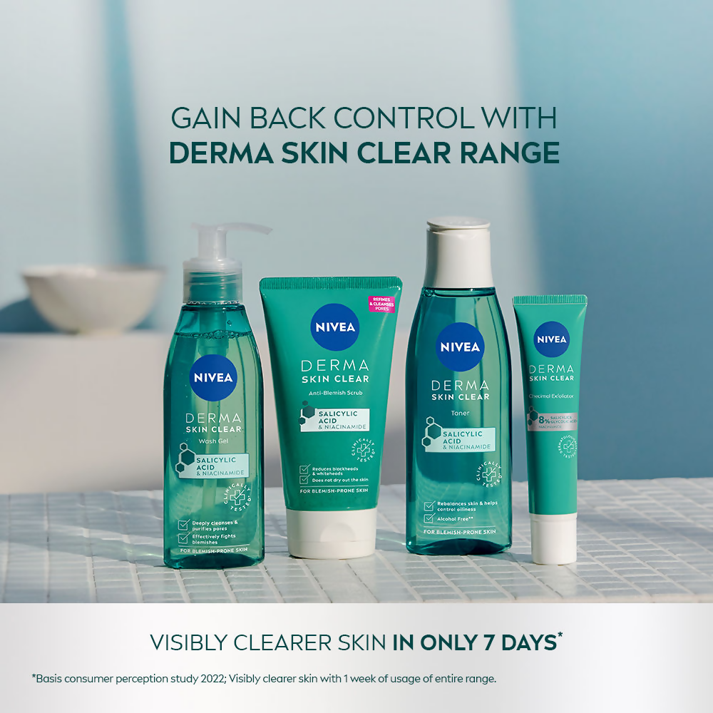 Nivea Derma Skin Clear Face Wash Gel - Distacart