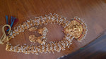 Thumbnail for Jewel City Bridal Lakshmi Temple Necklace Set – Gold-Plated with Pearl Clusters