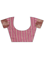 Thumbnail for Astita Magenta Organza Woven Zari Work Traditional Tassel Saree - Distacart