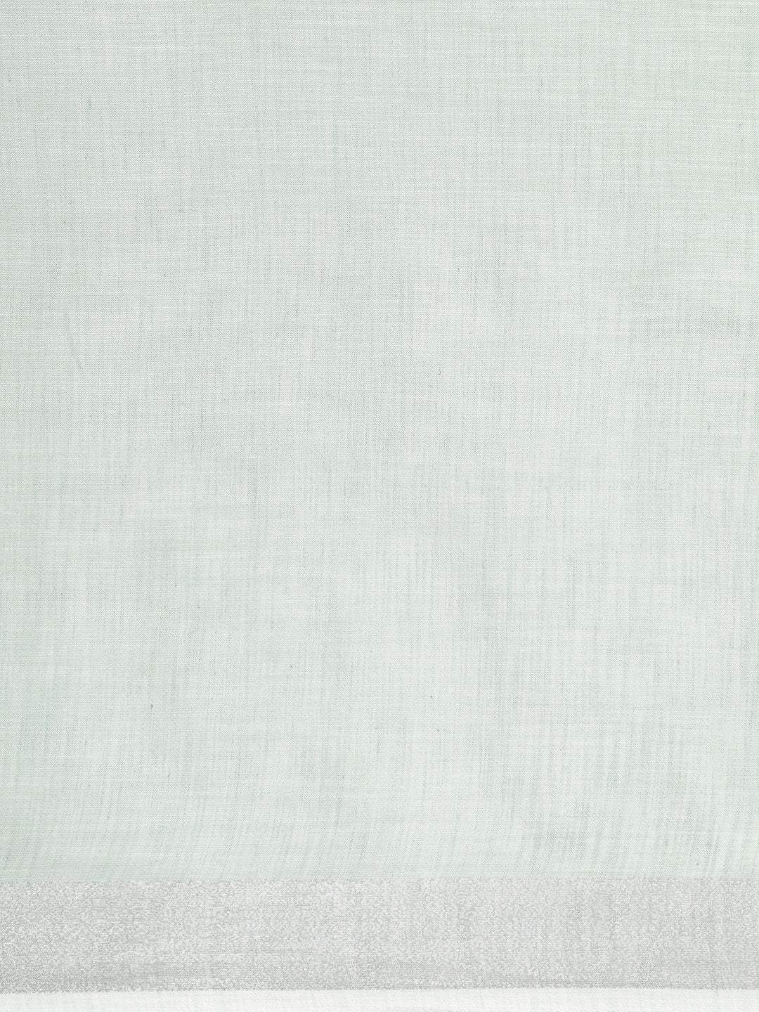 Astita Elegant Sea Green Woven Linen Saree with Contrast Zari Border & Tassels - Soft & Breathable Party Wear - Distacart