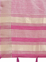 Thumbnail for Astita Purple Organza Woven Zari Work Traditional Tassel Saree - Distacart