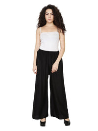 Thumbnail for Asmaani Black Color Plain Sarara Palazzo