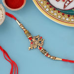 Thumbnail for trueBrowns X Voylla Designer Ganesha Rakhi With Roli Chaawal Pack - Distacart