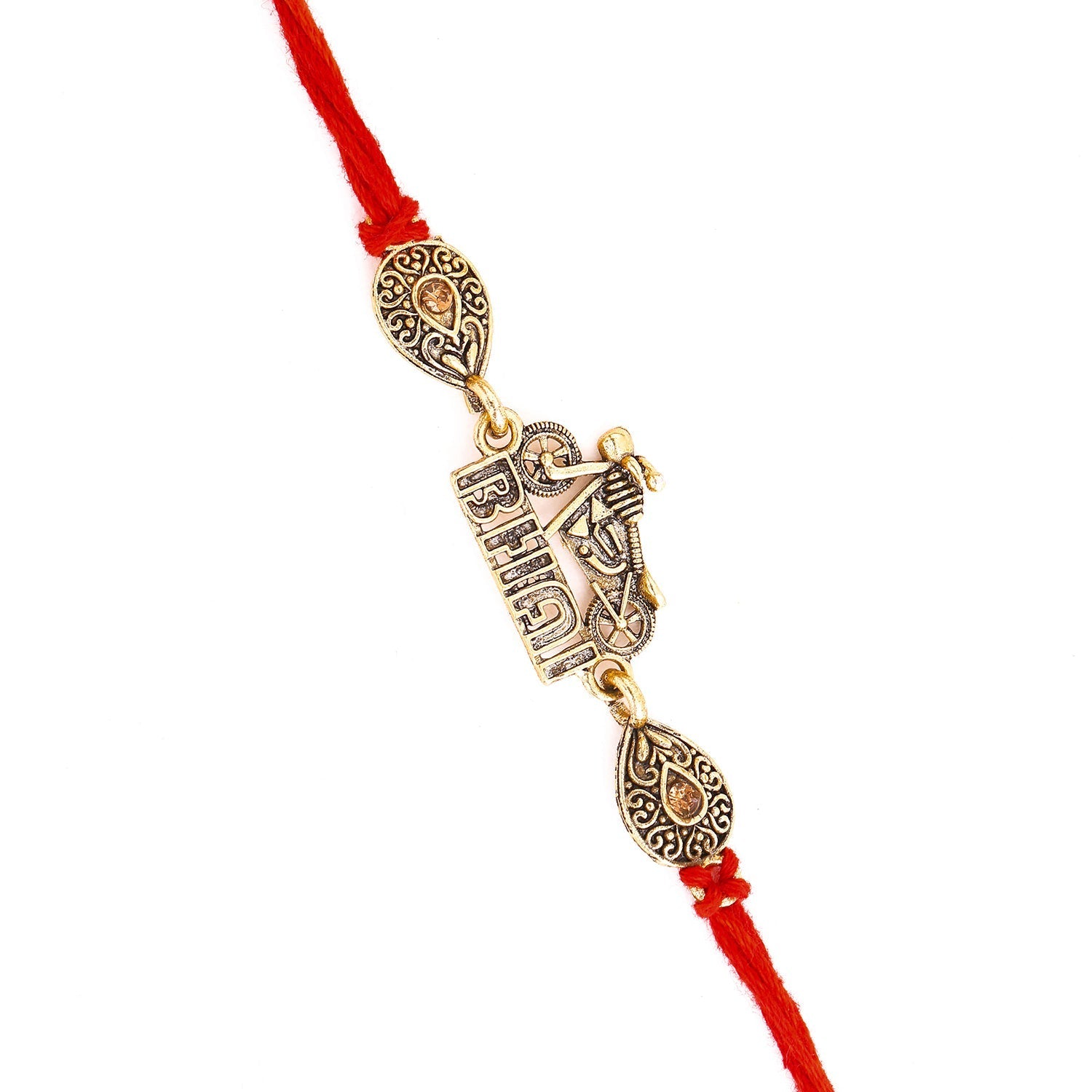 trueBrowns X Voylla Stylish Biker Bhai Rakhi With Roli Chaawal Pack - Distacart