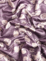 Thumbnail for Lavender Silk Blend Digital Print Floral Saree with Unstitched Blouse - Hiral Fashion - Distacart
