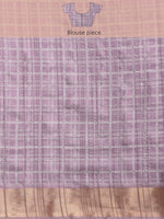 Thumbnail for Lavender Silk Blend Digital Print Floral Saree with Unstitched Blouse - Hiral Fashion - Distacart