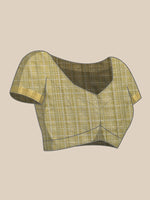 Thumbnail for Olive Silk Blend Digital Print Floral Saree with Unstitched Blouse - Hiral Fashion - Distacart