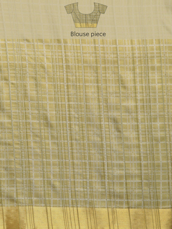 Olive Silk Blend Digital Print Floral Saree with Unstitched Blouse - Hiral Fashion - Distacart