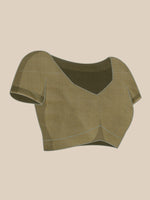 Thumbnail for Gray Kanjeevaram Silk Digital Print Geomatric Saree with Unstitched Blouse - Hiral Fashion - Distacart