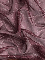 Thumbnail for Purple Kanjeevaram Silk Digital Print Geomatric Saree with Unstitched Blouse - Hiral Fashion - Distacart