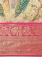 Thumbnail for Multicolor Art Silk Printed Polka Dots Saree with Unstitched Blouse - Hiral Fashion - Distacart