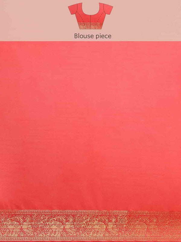 Beige Art Silk Printed Kalamkari Saree with Unstitched Blouse - Hiral Fashion - Distacart