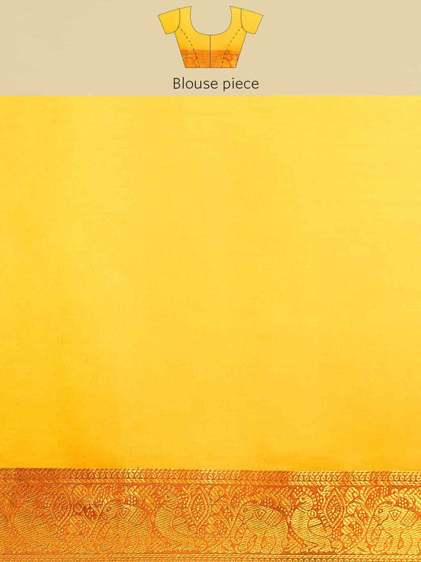 Green Art Silk Printed Kalamkari Saree with Unstitched Blouse - Hiral Fashion - Distacart