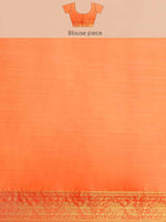 Thumbnail for Peach Art Silk Printed Kalamkari Saree with Unstitched Blouse - Hiral Fashion - Distacart