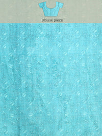 Thumbnail for Peach Munga Silk Digital Print Floral Saree with Unstitched Blouse - Hiral Fashion