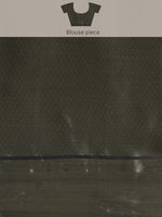 Thumbnail for Navy Blue Kanchipuram Silk Digital Print Floral Saree with Unstitched Blouse - Hiral Fashion - Distacart