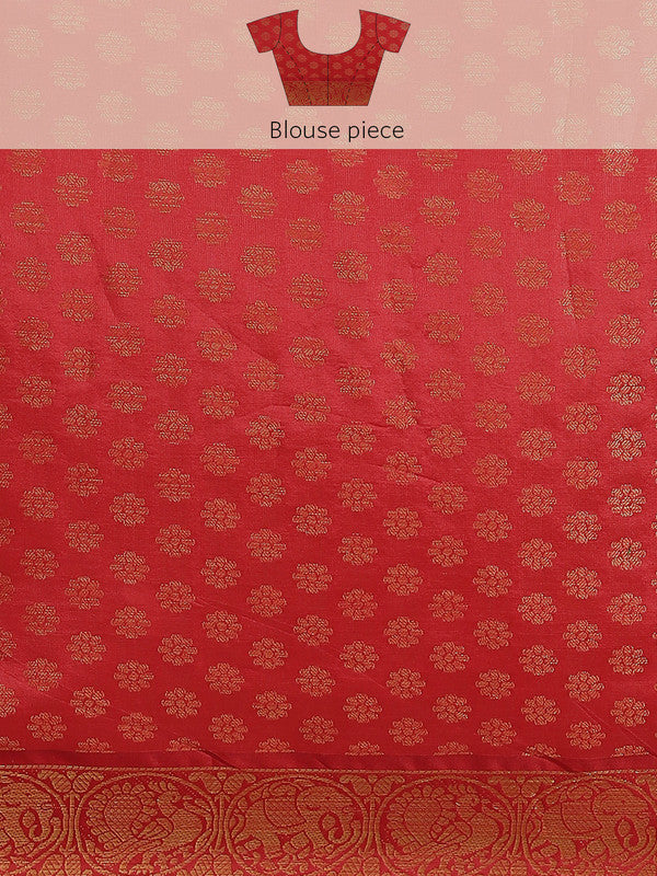 White Art Silk Printed Abstract Saree with Unstitched Blouse - Hiral Fashion - Distacart