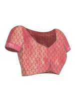 Thumbnail for Green Pure Silk Woven Zari Design Polka Dots Saree with Unstitched Blouse - Hiral Fashion - Distacart