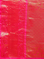 Thumbnail for Mustard Pure Silk Woven Zari Design Polka Dots Saree with Unstitched Blouse - Hiral Fashion - Distacart