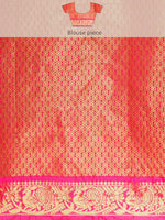 Thumbnail for Mustard Pure Silk Woven Zari Design Polka Dots Saree with Unstitched Blouse - Hiral Fashion - Distacart