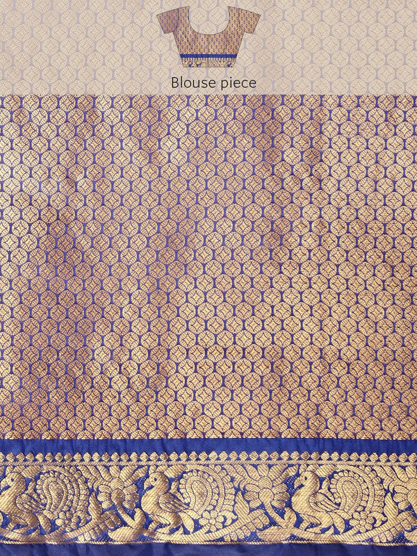 Pink Pure Silk Woven Zari Design Polka Dots Saree with Unstitched Blouse - Hiral Fashion - Distacart