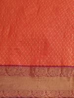 Thumbnail for Red Pure Silk Woven Zari Design Polka Dots Saree with Unstitched Blouse - Hiral Fashion - Distacart