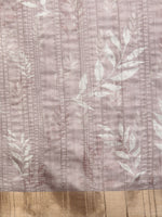 Thumbnail for Brown Silk Blend Digital Print Floral Saree with Unstitched Blouse - Hiral Fashion - Distacart