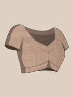 Thumbnail for Beige Pure Cotton Printed Floral Saree with Unstitched Blouse - Hiral Fashion - Distacart