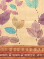 Thumbnail for Mustard Pure Cotton Printed Floral Saree with Unstitched Blouse - Hiral Fashion - Distacart