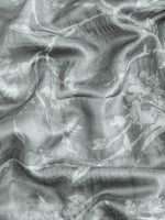 Thumbnail for Gray Silk Blend Digital Print Floral Saree with Unstitched Blouse - Hiral Fashion - Distacart