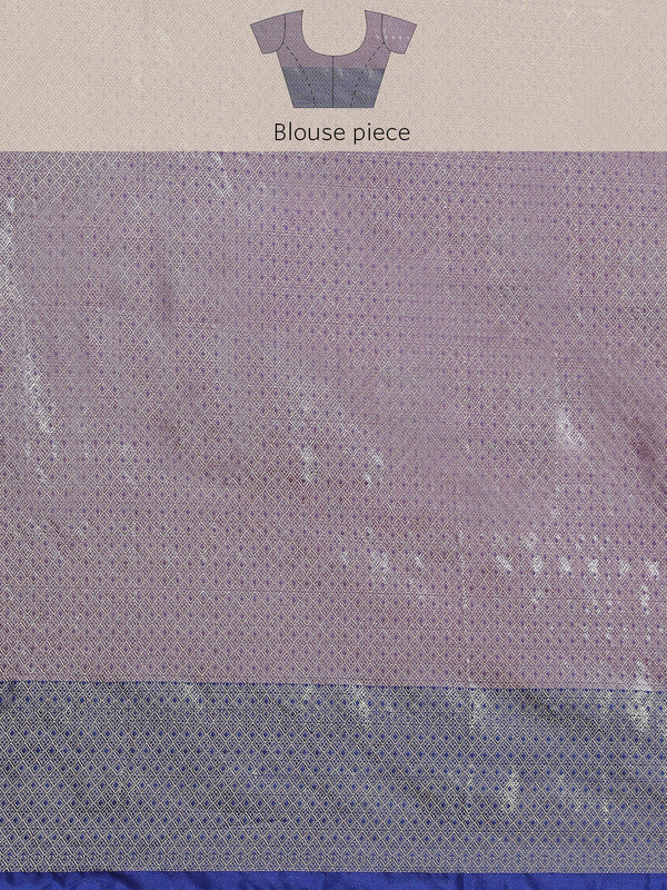 Red Art Silk Woven Zari Design Floral Saree with Unstitched Blouse - Hiral Fashion - Distacart