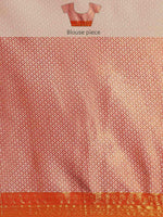 Thumbnail for Turquoise Tissue Silk Woven Zari Design Floral Saree with Unstitched Blouse - Hiral Fashion - Distacart