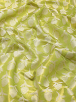 Thumbnail for Green Brocade Woven Zari Design Floral Saree with Unstitched Blouse - Hiral Fashion - Distacart