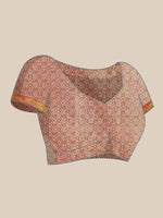 Thumbnail for Mustard Brocade Woven Zari Design Floral Saree with Unstitched Blouse - Hiral Fashion - Distacart