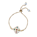 Thumbnail for trueBrowns X Voylla CZ Embellished Gold Toned Bracelet Style Rakhi - Distacart